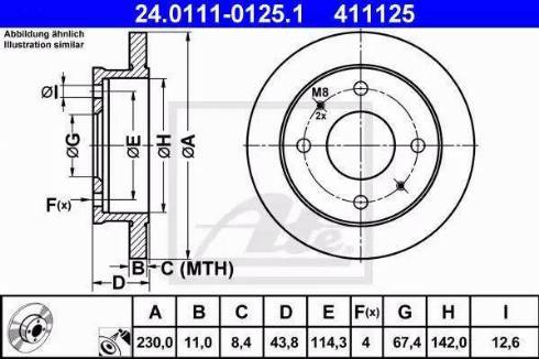 Alpha Brakes HTP-HY-505 - Brake Disc autospares.lv