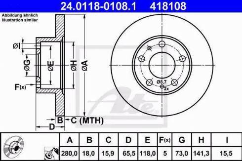 Alpha Brakes HTP-PE-016 - Brake Disc autospares.lv