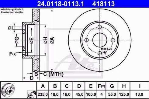 Alpha Brakes HTP-MZ-042 - Brake Disc autospares.lv