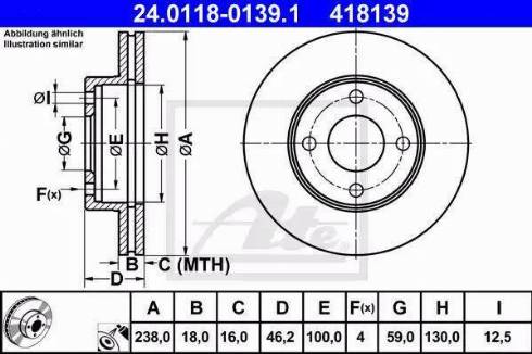 Alpha Brakes HTP-NS-084 - Brake Disc autospares.lv