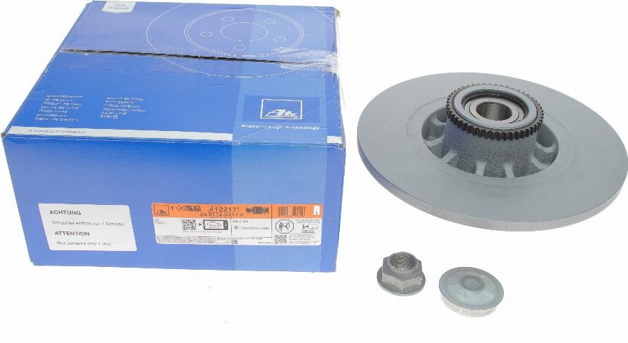 ATE 24.0112-0217.2 - Brake Disc autospares.lv