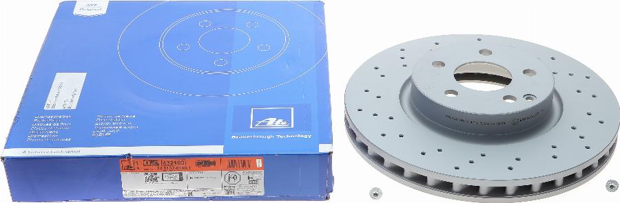 ATE 24.0132-0100.1 - Brake Disc autospares.lv