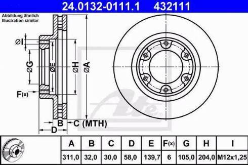 Alpha Brakes HTP-TY-124 - Brake Disc autospares.lv