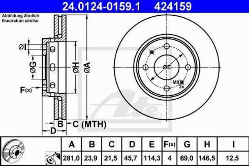 Alpha Brakes HTP-VV-015 - Brake Disc autospares.lv