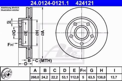 Alpha Brakes HTP-FR-021 - Brake Disc autospares.lv