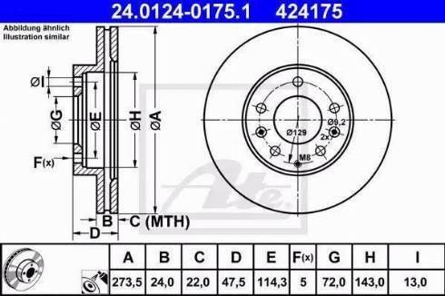 Alpha Brakes HTP-MZ-074 - Brake Disc autospares.lv