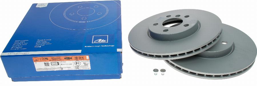 ATE 24.0124-0260.1 - Brake Disc autospares.lv