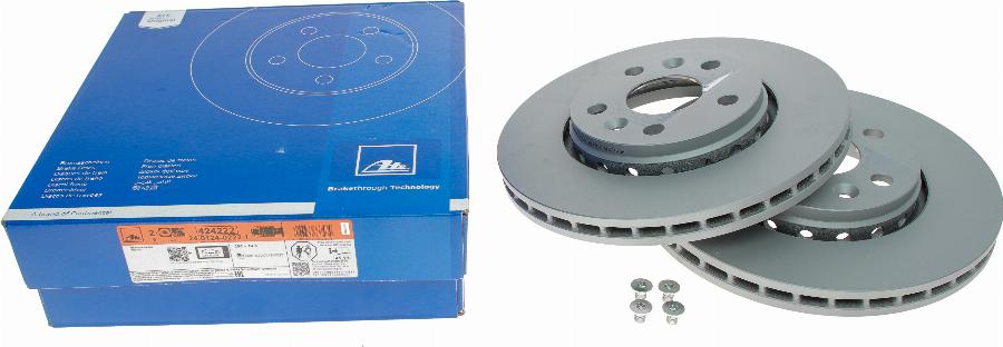 ATE 24.0124-0222.1 - Brake Disc autospares.lv