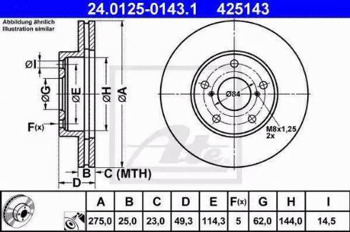 Alpha Brakes HTP-TY-130 - Brake Disc autospares.lv