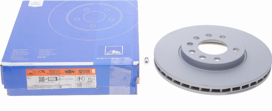 ATE 24.0125-0131.1 - Brake Disc autospares.lv