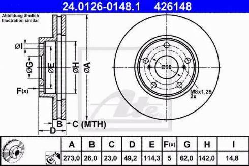 Alpha Brakes HTP-TY-158 - Brake Disc autospares.lv