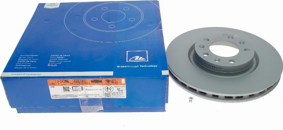 ATE 24.0126-0183.1 - Brake Disc autospares.lv