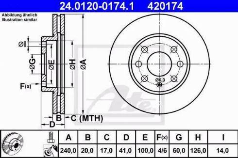 Alpha Brakes HTP-PL-029 - Brake Disc autospares.lv