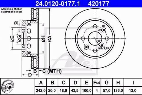 Alpha Brakes HTP-KA-309 - Brake Disc autospares.lv