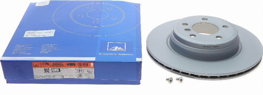 ATE 24.0120-0243.1 - Brake Disc autospares.lv