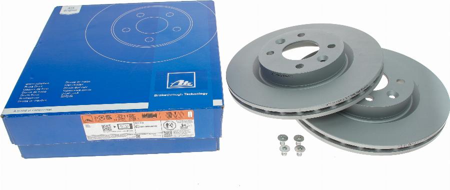 ATE 24.0121-0106.1 - Brake Disc autospares.lv