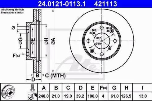 Alpha Brakes HTP-HD-037 - Brake Disc autospares.lv