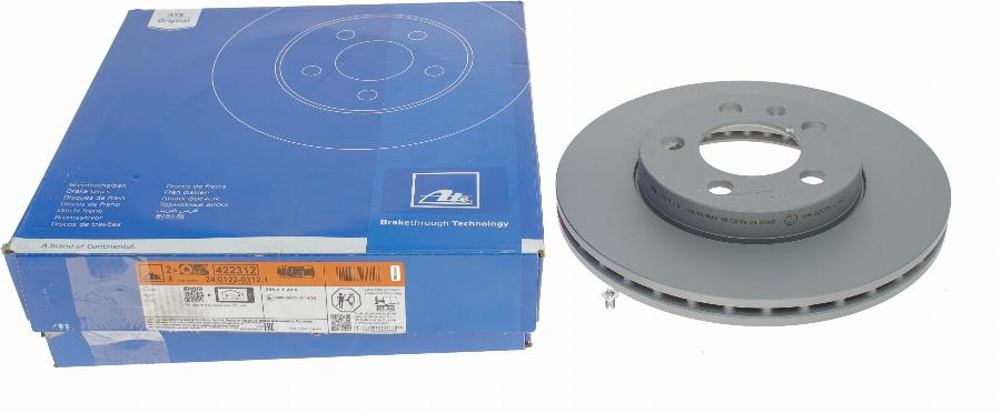 ATE 24.0122-0312.1 - Brake Disc autospares.lv