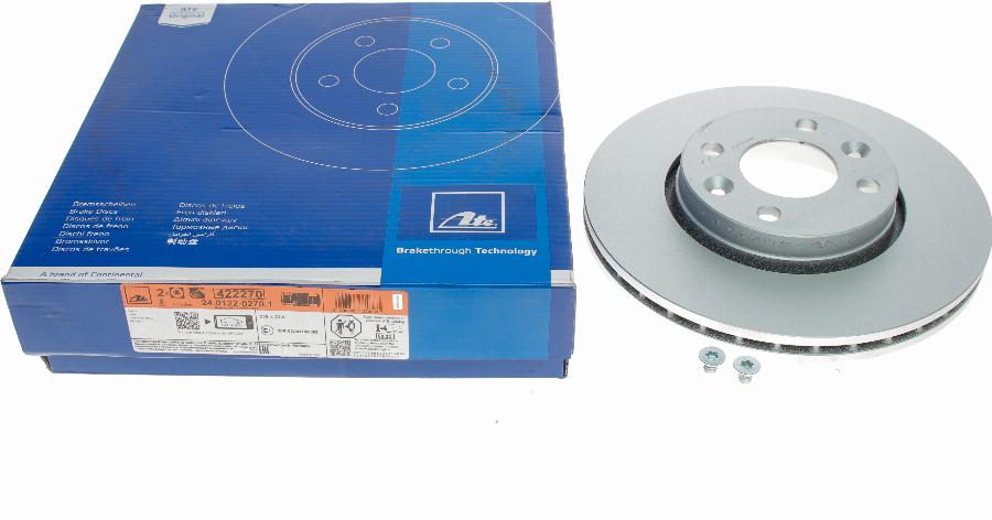 ATE 24.0122-0270.1 - Brake Disc autospares.lv