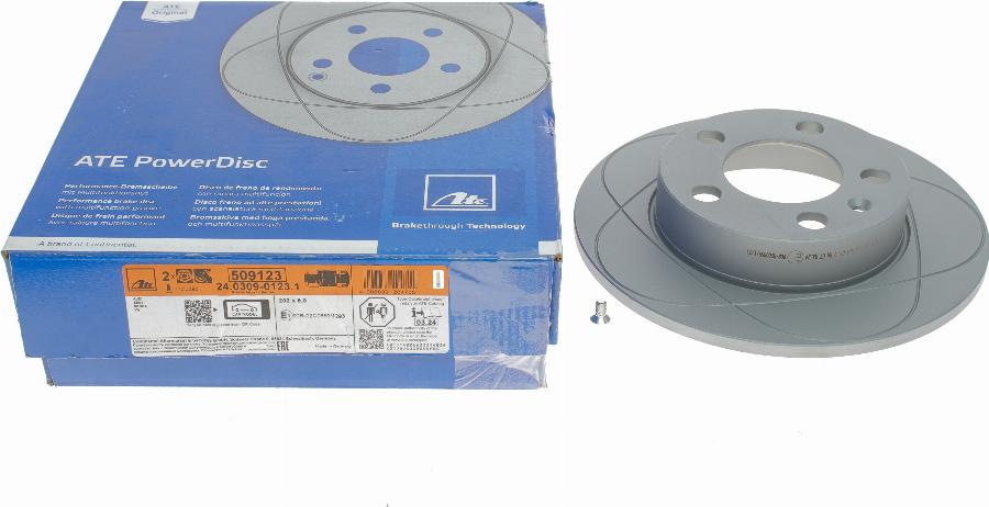 ATE 24.0309-0123.1 - Brake Disc autospares.lv