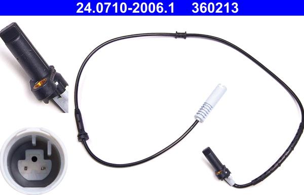ATE 24.0710-2006.1 - Sensor, wheel speed autospares.lv