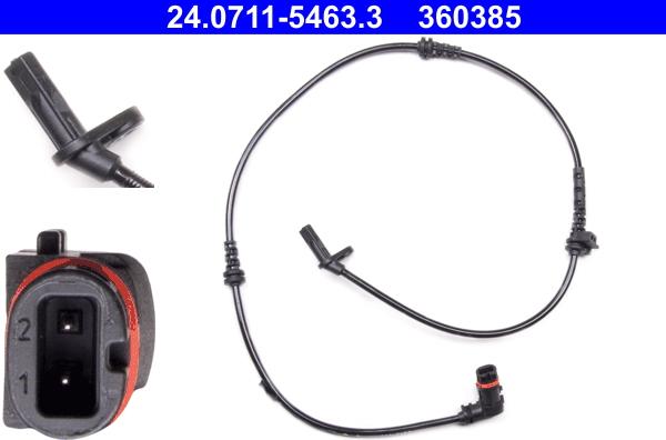 ATE 24.0711-5463.3 - Sensor, wheel speed autospares.lv