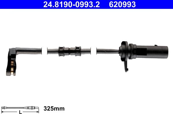 ATE 24.8190-0993.2 - Warning Contact, brake pad wear autospares.lv