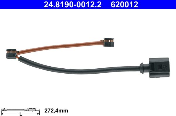 ATE 24.8190-0012.2 - Warning Contact, brake pad wear autospares.lv