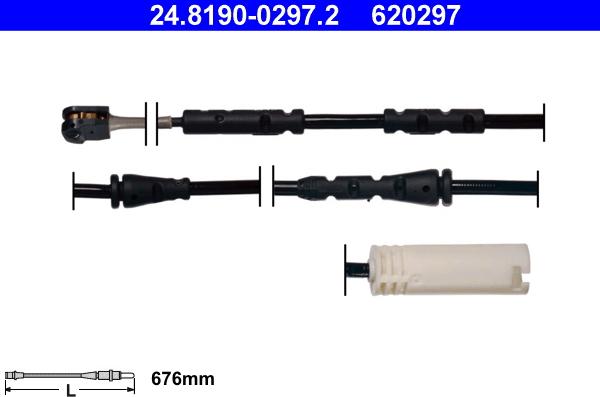 ATE 24.8190-0297.2 - Warning Contact, brake pad wear autospares.lv