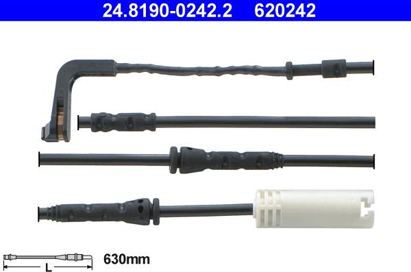 ATE 24.8190-0242.2 - Warning Contact, brake pad wear autospares.lv