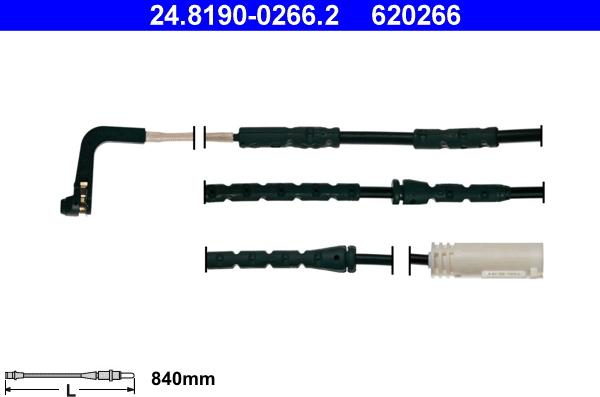 ATE 24.8190-0266.2 - Warning Contact, brake pad wear autospares.lv