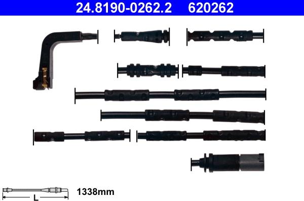 ATE 24.8190-0262.2 - Warning Contact, brake pad wear autospares.lv