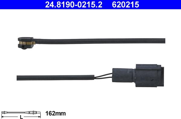 ATE 24.8190-0215.2 - Warning Contact, brake pad wear autospares.lv