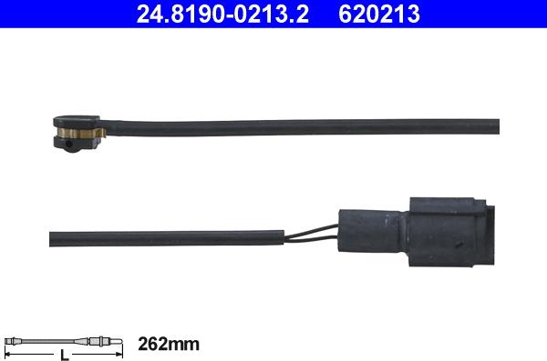 ATE 24.8190-0213.2 - Warning Contact, brake pad wear autospares.lv