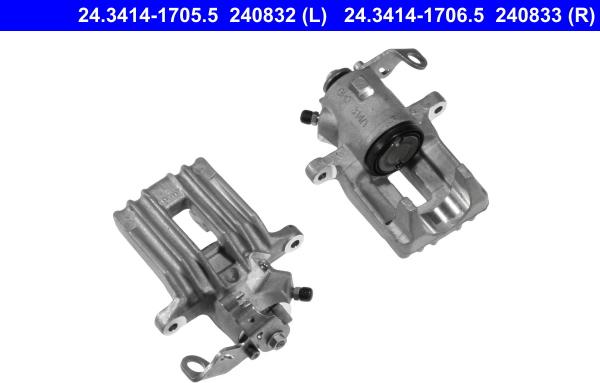 ATE 24.3414-1706.5 - Brake Caliper autospares.lv