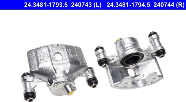 ATE 24.3481-1793.5 - Brake Caliper autospares.lv