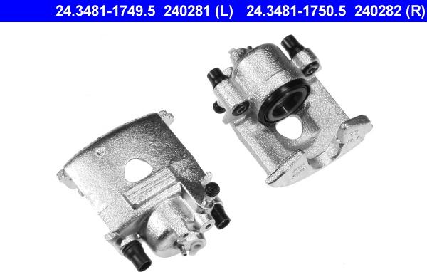 ATE 24.3481-1749.5 - Brake Caliper autospares.lv