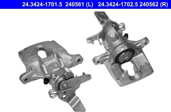 ATE 24.3424-1701.5 - Brake Caliper autospares.lv