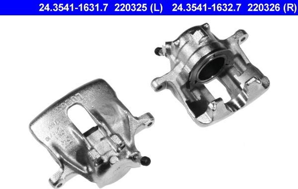 ATE 24.3541-1631.7 - Brake Caliper autospares.lv