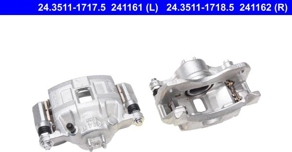 ATE 24.3511-1718.5 - Brake Caliper autospares.lv