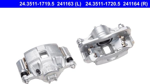 ATE 24.3511-1720.5 - Brake Caliper autospares.lv