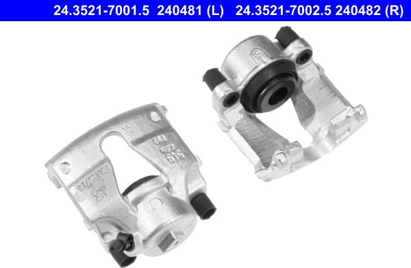 ATE 24.3521-7001.5 - Brake Caliper autospares.lv