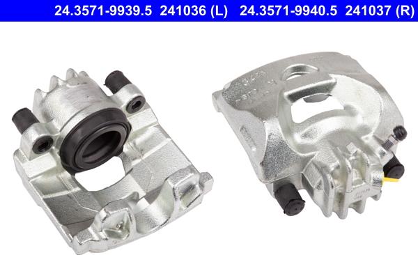 ATE 24.3571-9939.5 - Brake Caliper autospares.lv