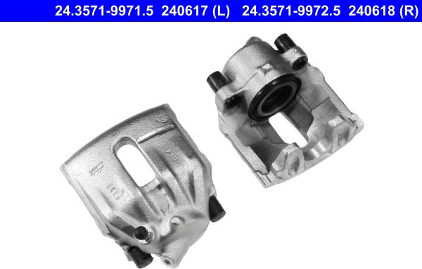 ATE 24.3571-9971.5 - Brake Caliper autospares.lv