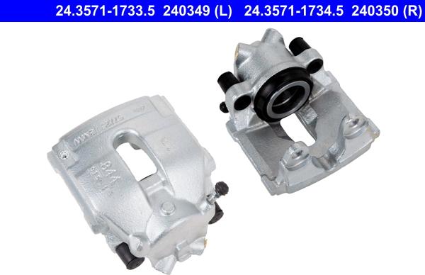 ATE 24.3571-1733.5 - Brake Caliper autospares.lv