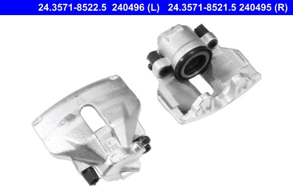 ATE 24.3571-8521.5 - Brake Caliper autospares.lv