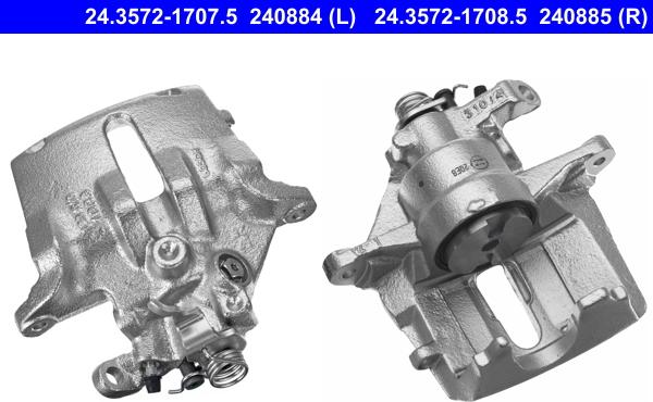 ATE 24.3572-1707.5 - Brake Caliper autospares.lv