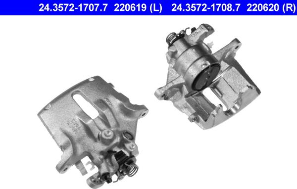 ATE 24.3572-1707.7 - Brake Caliper autospares.lv