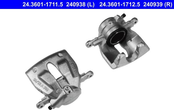 ATE 24.3601-1711.5 - Brake Caliper autospares.lv