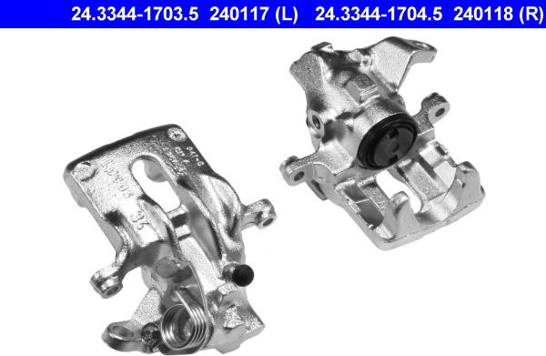 ATE 24.3344-1704.5 - Brake Caliper autospares.lv